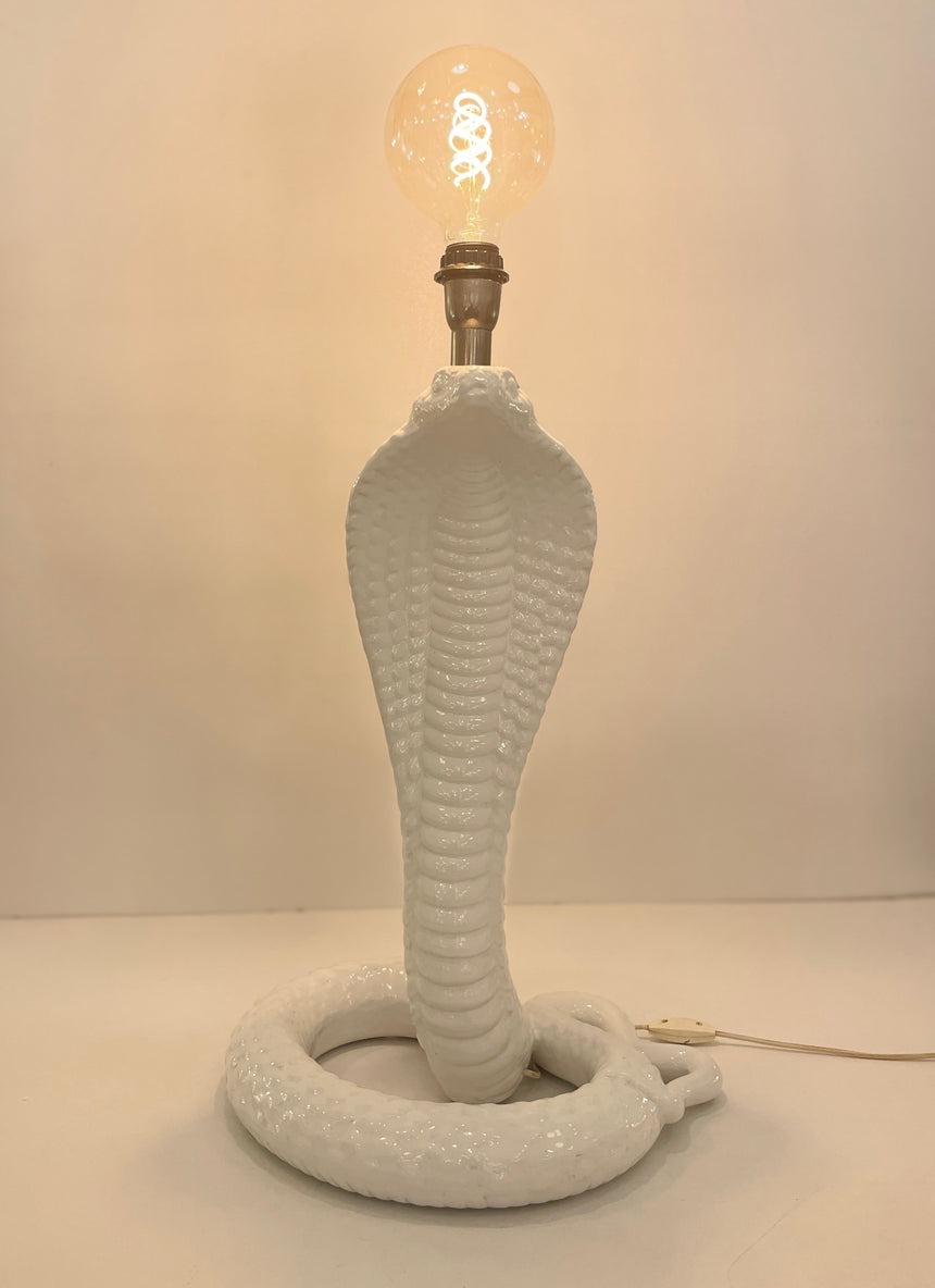 Cobra Table Lamp by B Ceramiche for Tommaso Barbi from 1970'