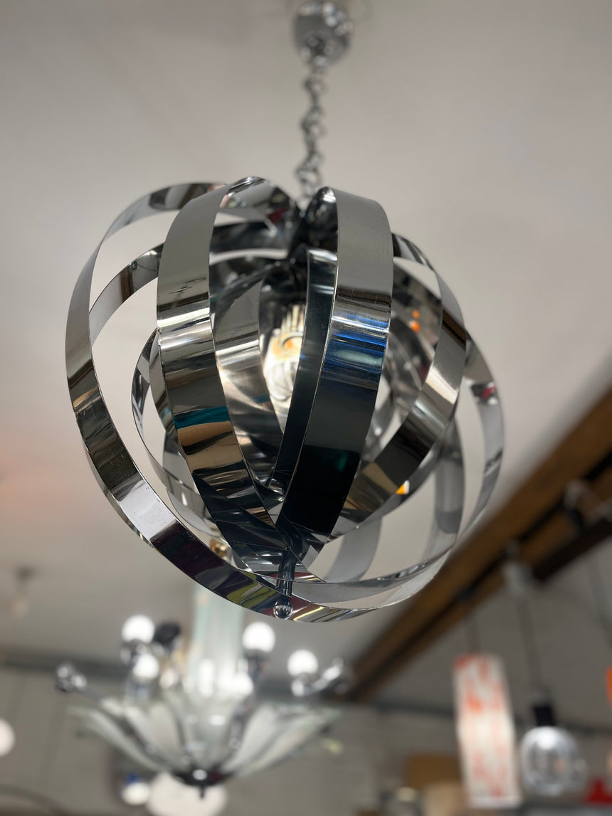 1970's spiral ceiling lamp