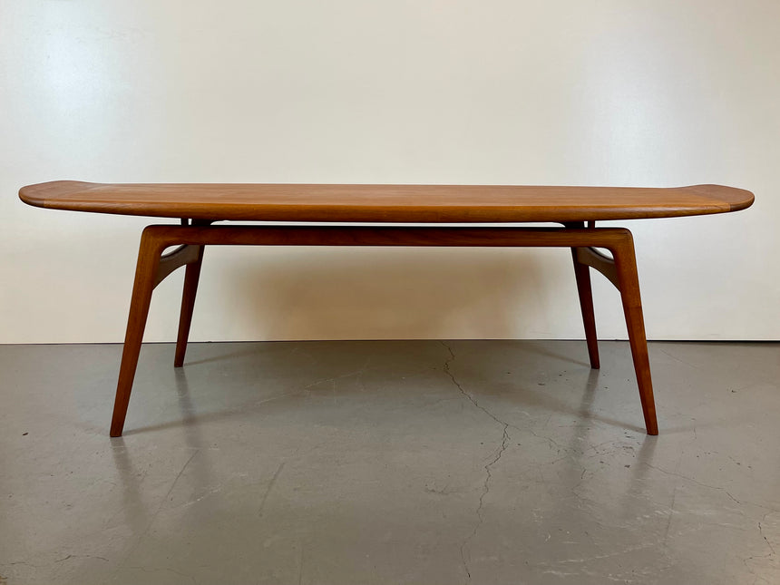 Surfboard Coffee Table by Arne Hovmand-Olsen for Mogens Kold
