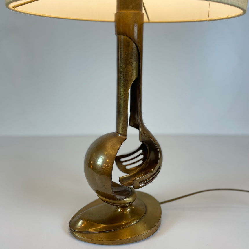 Table lamp in Murano glass attributed to  Albano Poli for Poliarte in the 1970's. / Lampe de table en verre de Murano attribuée à  Albano Poli pour Poliarte dans les années 1960.