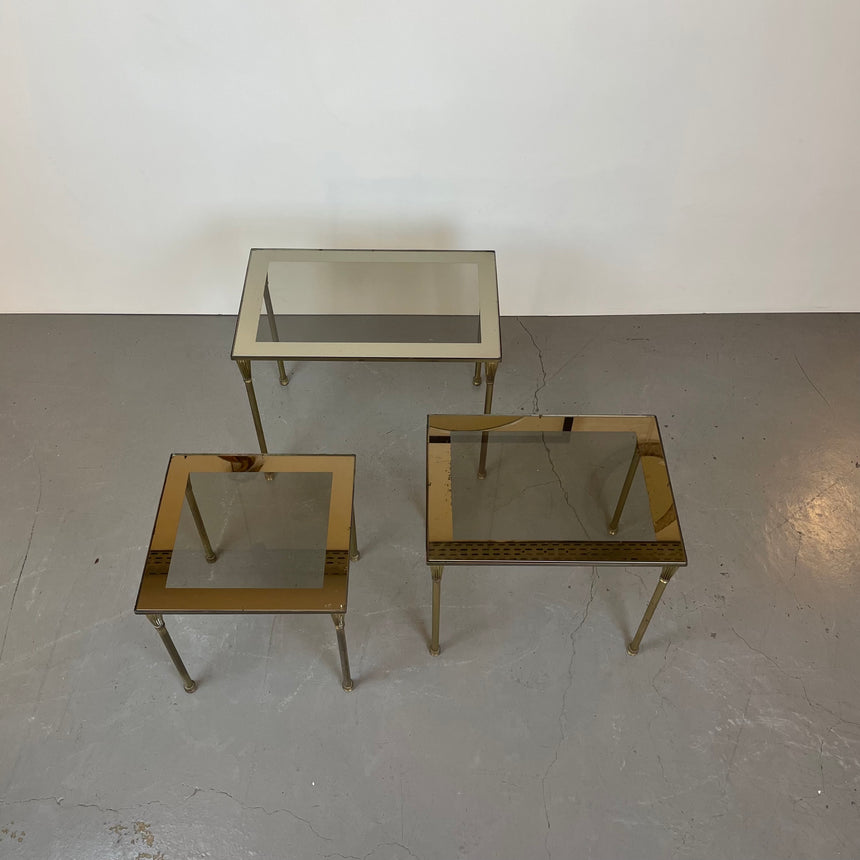 Brass Nesting Tables from 1950'