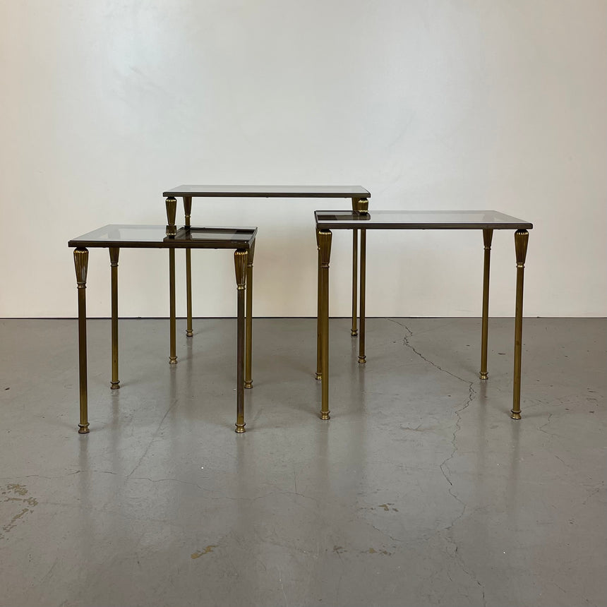 Brass Nesting Tables from 1950'