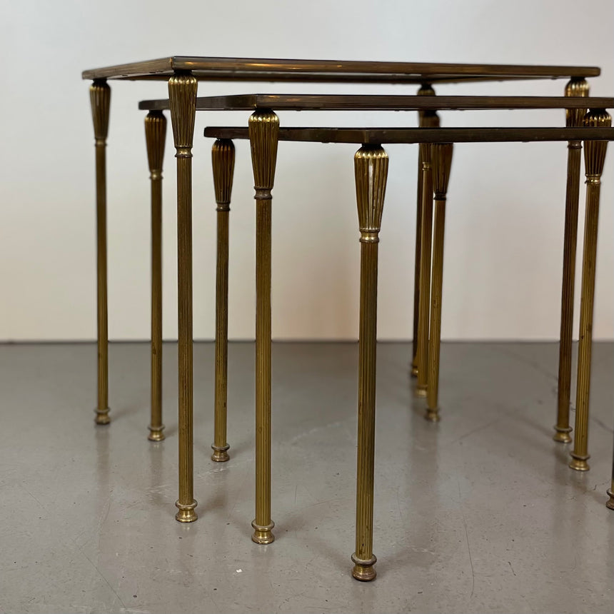 Brass Nesting Tables from 1950'
