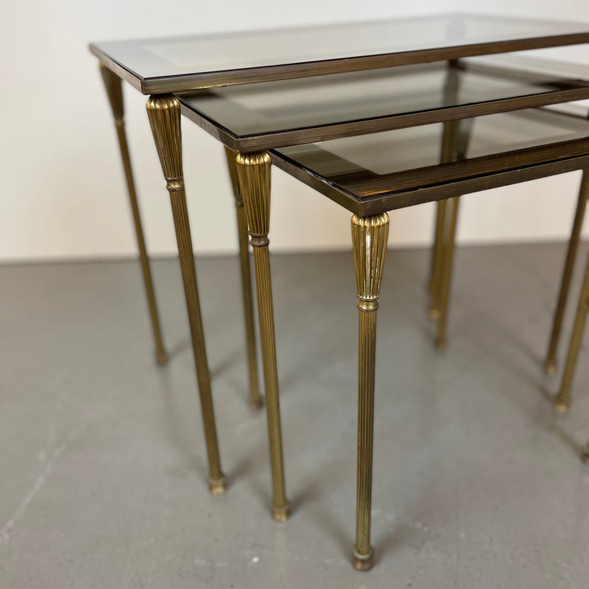 Brass Nesting Tables from 1950'