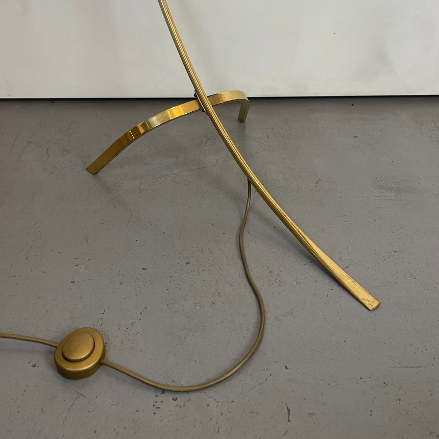 Brass Arc Floor Lamp by J.T. Kalmar for Kalmar from 1950'