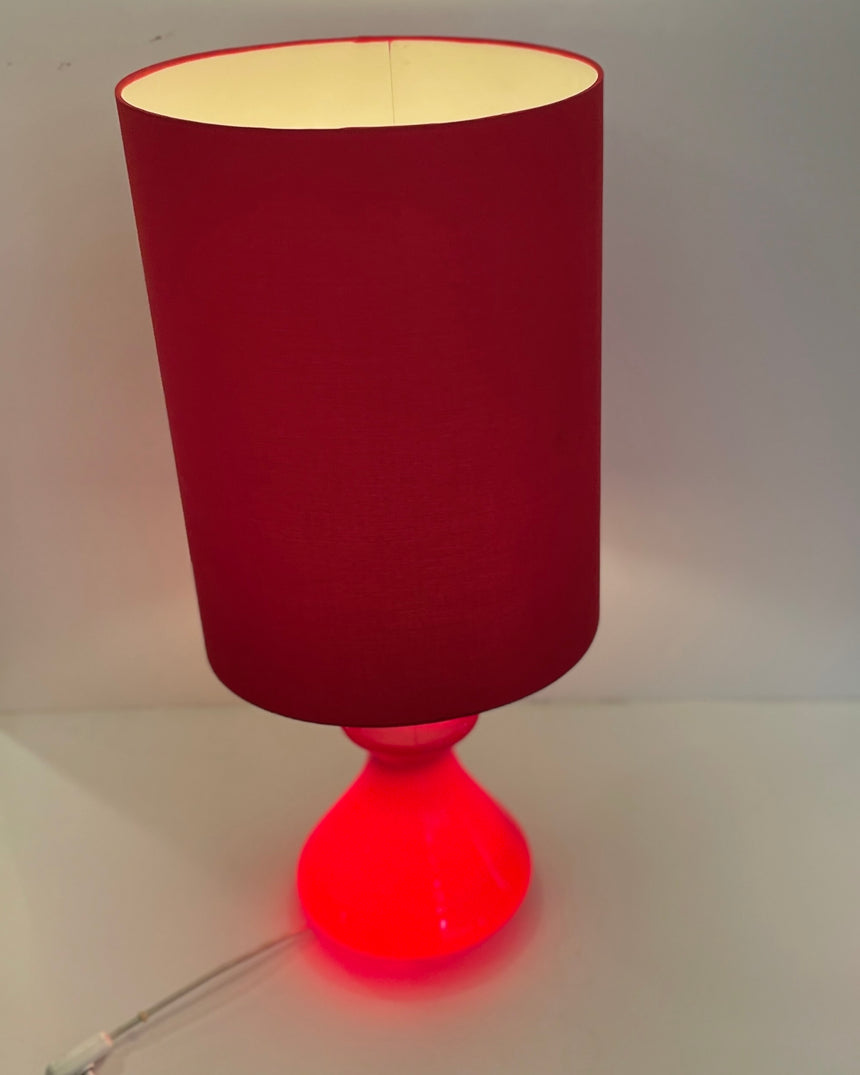 Table lamp in Murano glass attributed to  Albano Poli for Poliarte in the 1970's. / Lampe de table en verre de Murano attribuée à  Albano Poli pour Poliarte dans les années 1960.