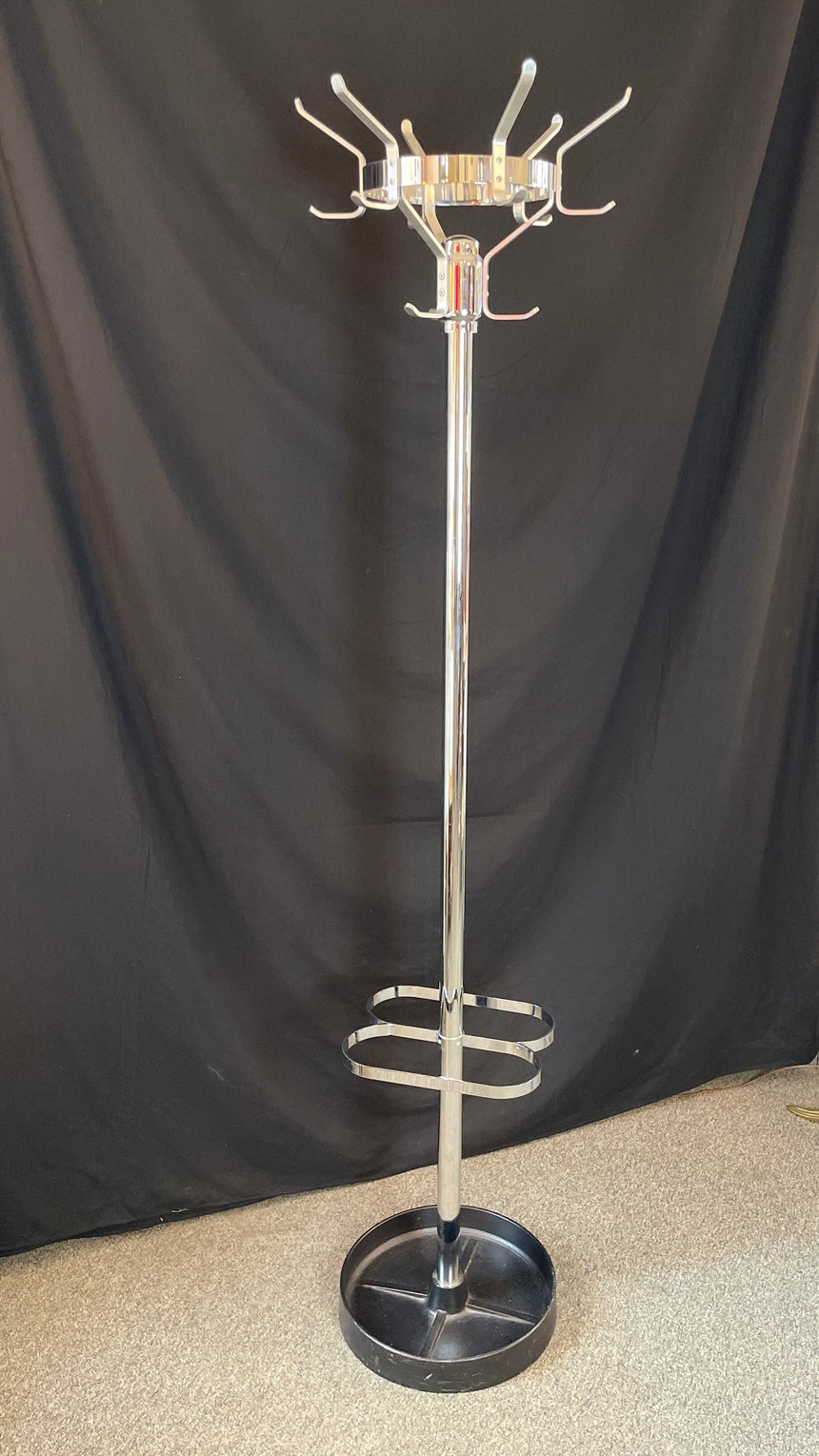 Belgian Chromed Coat Rack from 1950'