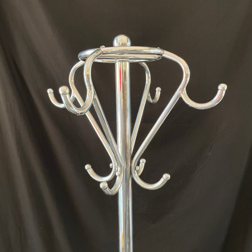 Belgian Chromed Coat Rack from 1950'