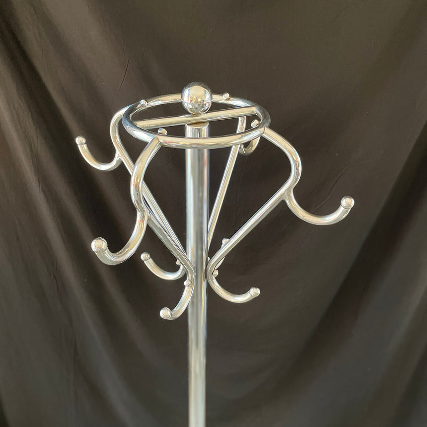 Belgian Chromed Coat Rack from 1950'