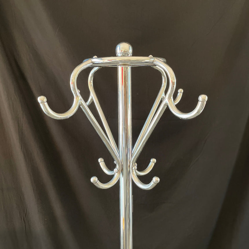 Belgian Chromed Coat Rack from 1950'