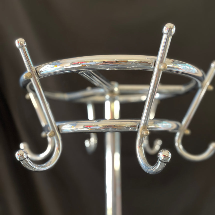 Belgian Chromed Coat Rack from 1950'