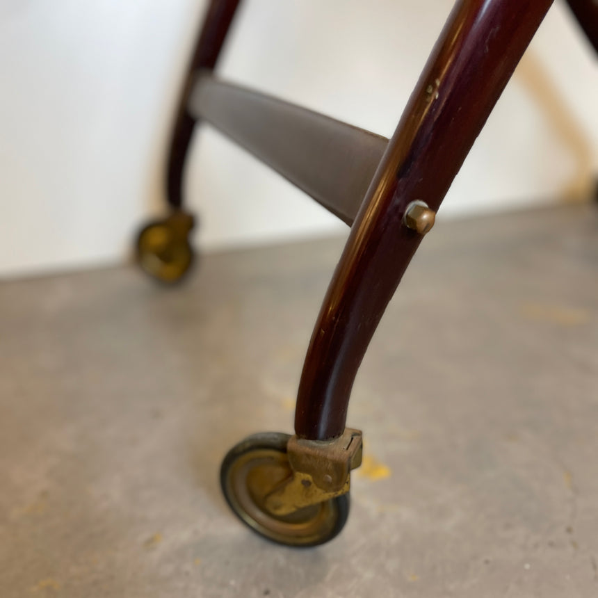 Mahogany Bar Cart by Cesare Lacca for Cassina from 1950'