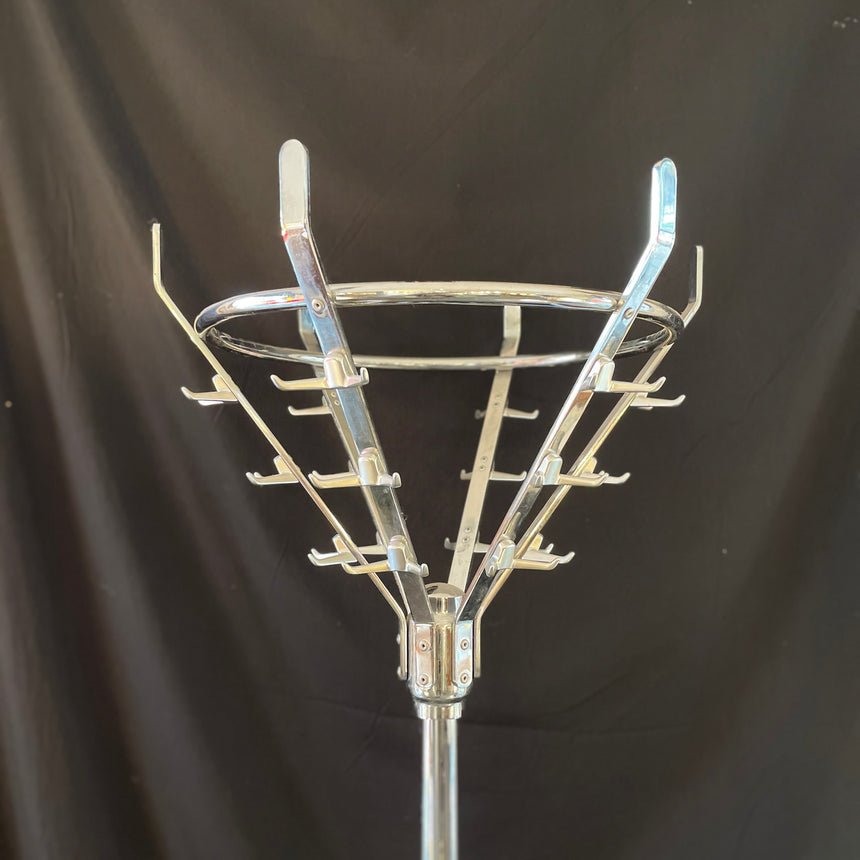Belgian Chromed Coat Rack from 1950'