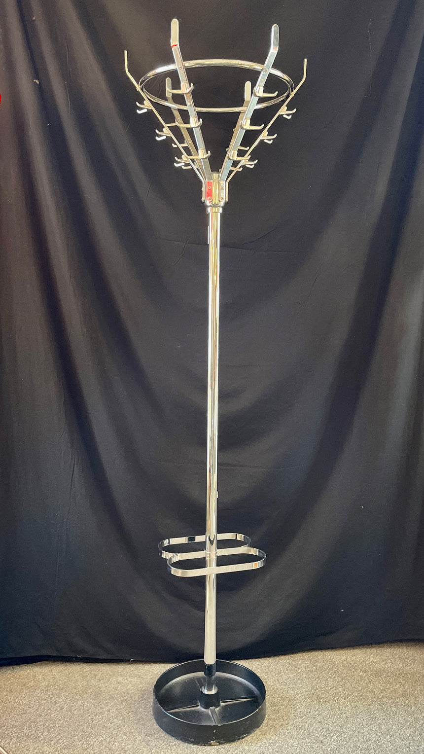 Belgian Chromed Coat Rack from 1950'