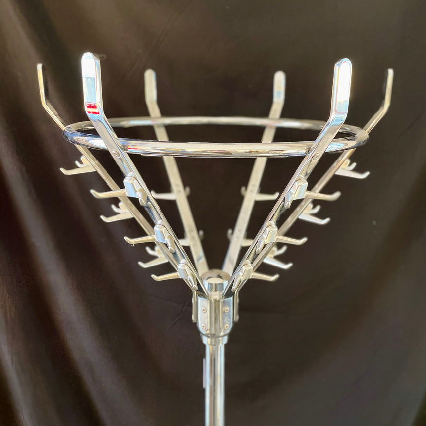 Belgian Chromed Coat Rack from 1950'