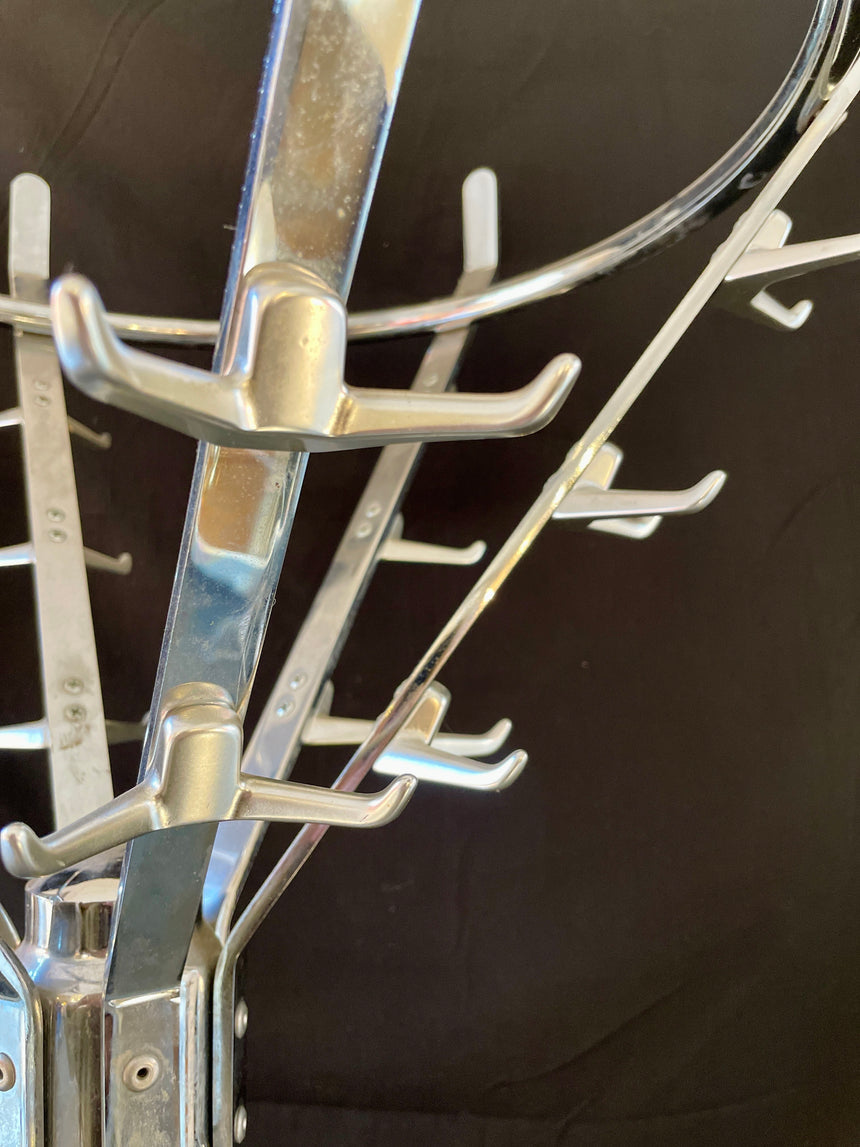 Belgian Chromed Coat Rack from 1950'