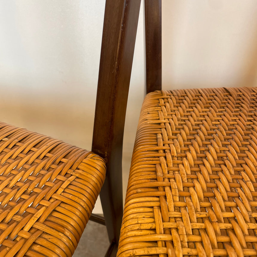 Set of Four Scuola Di Torino Chairs from 1950'