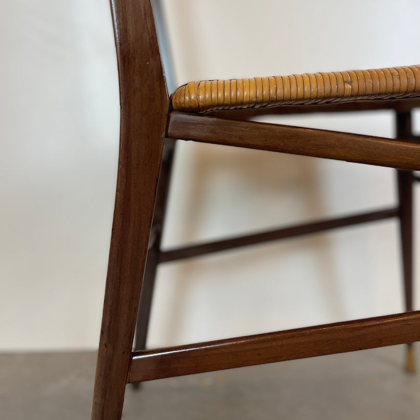 Set of Four Scuola Di Torino Chairs from 1950'