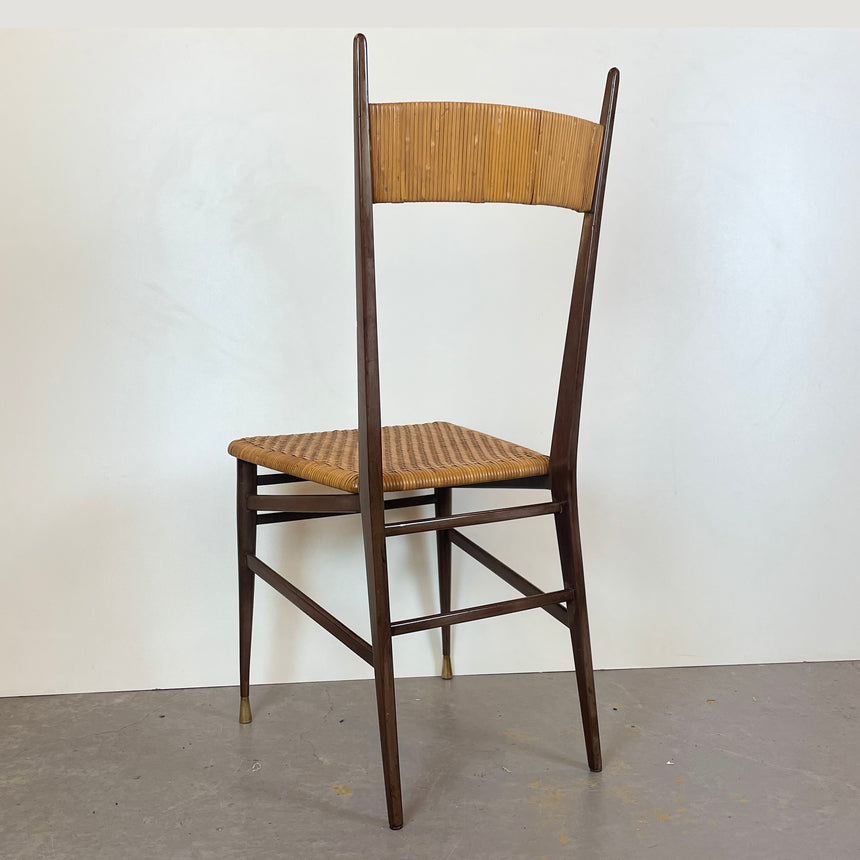 Set of Four Scuola Di Torino Chairs from 1950'