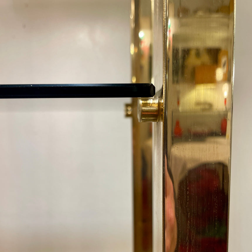 Belgo Chrom Illuminated Showcase in Gold-Plated from 1980'
