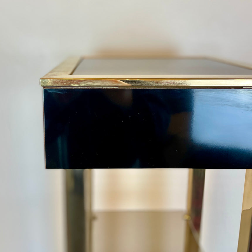 Belgo Chrom Illuminated Showcase in Gold-Plated from 1980'