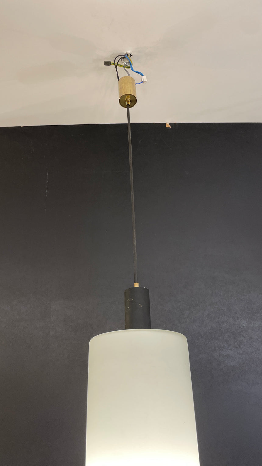 Opaline Suspended Light by Stilnovo from 1950'