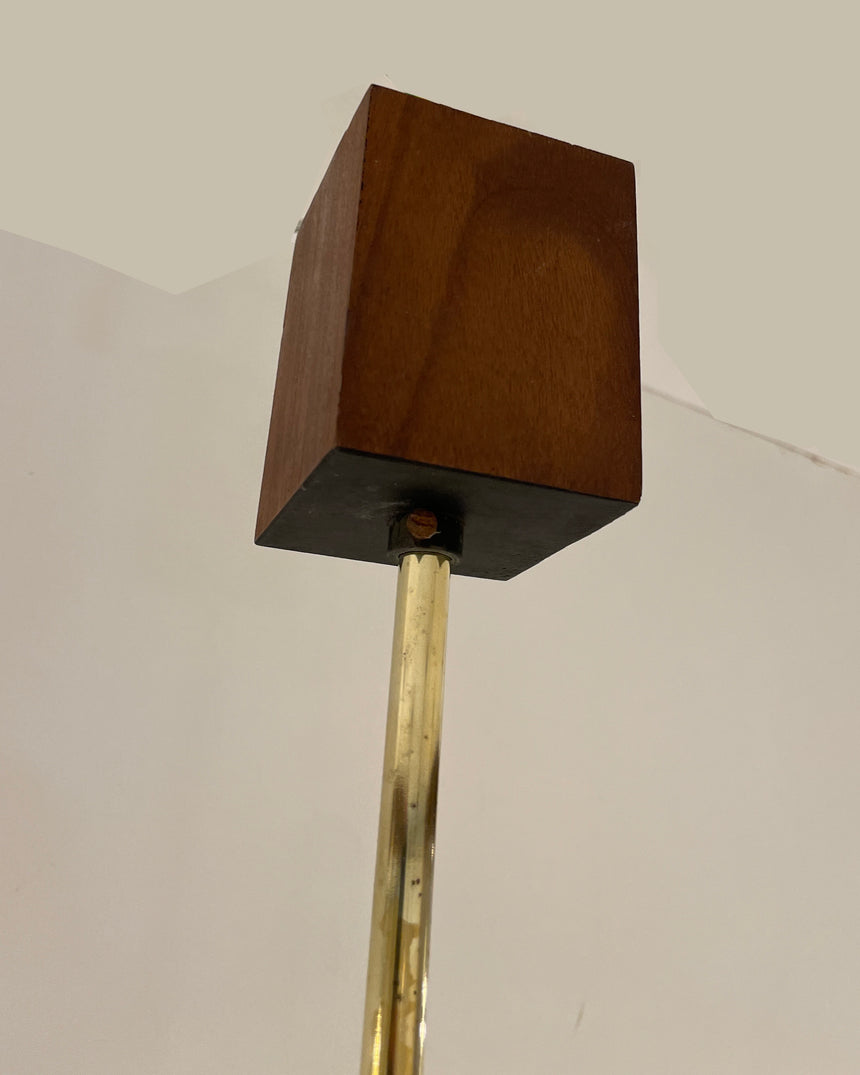 Italian Suspended Light in Opaline, 1960s
