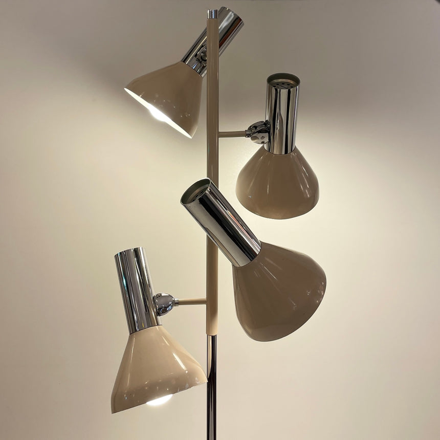 Library Brass Floor Lamp by Boulanger from 1980'