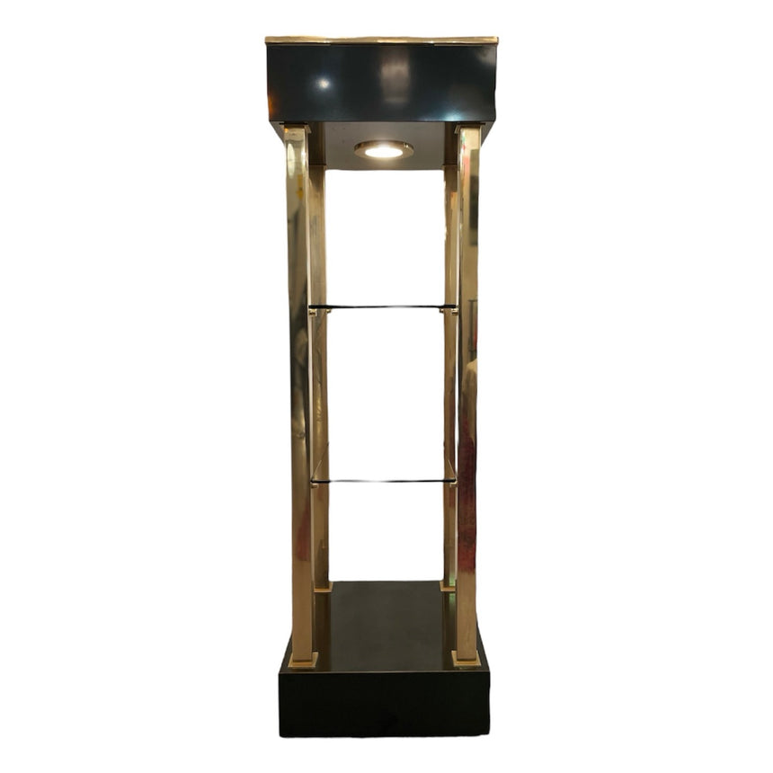 Library Brass Floor Lamp by Boulanger from 1980'