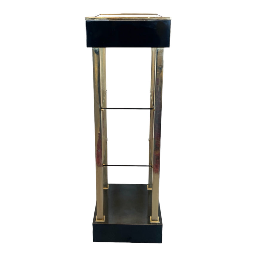 Belgo Chrom Illuminated Showcase in Gold-Plated from 1980'