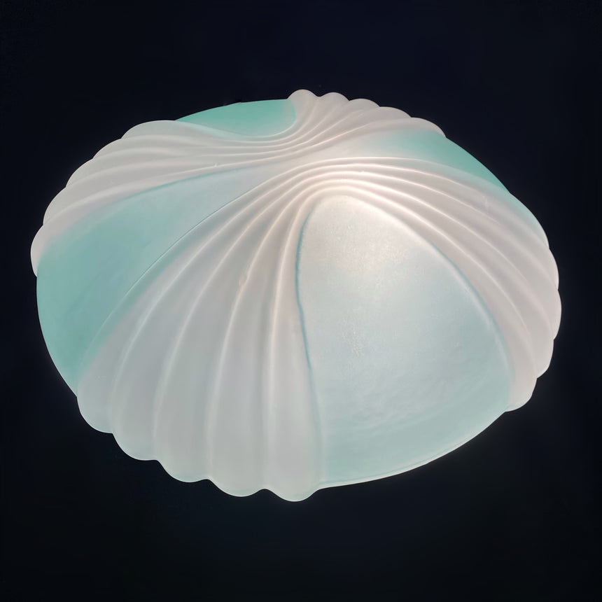 Italian Suspended Light in Opaline, 1960s