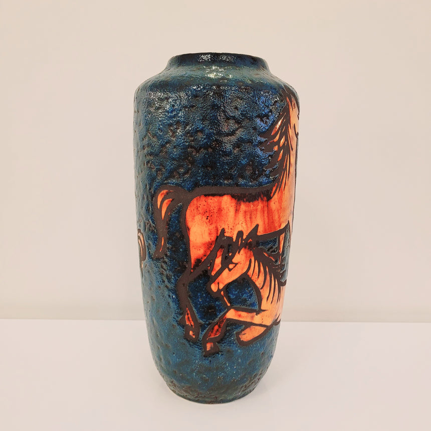 Shop online - Ceramic vase Scheurich from Germany. 1960's. second hand vase. German ceramic. / Acheter en ligne - Vase Scheurich des années 60. design allemand. céramique des années 60. céramique allemand.