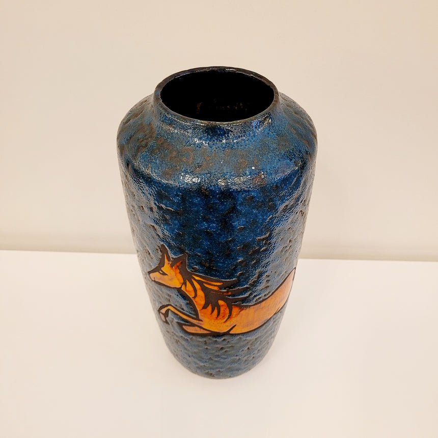Shop online - Ceramic vase Scheurich from Germany. 1960's. second hand vase. German ceramic. / Acheter en ligne - Vase Scheurich des années 60. design allemand. céramique des années 60. céramique allemand.