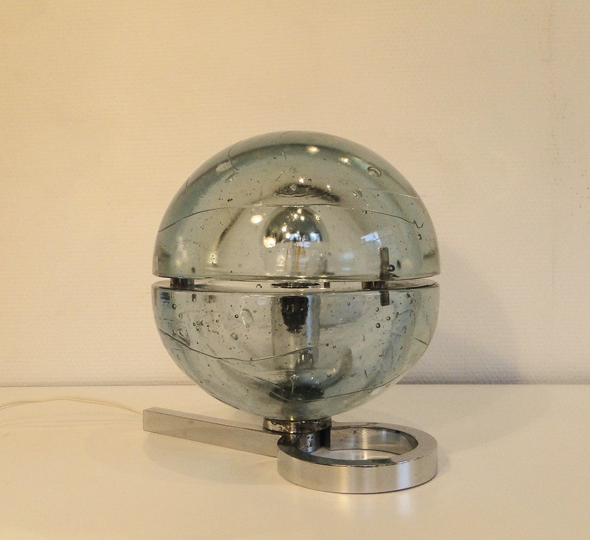Table lamp in Murano glass attributed to  Albano Poli for Poliarte in the 1970's. / Lampe de table en verre de Murano attribuée à  Albano Poli pour Poliarte dans les années 1960.